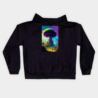 Abstract Another World Explorer Kids Hoodie